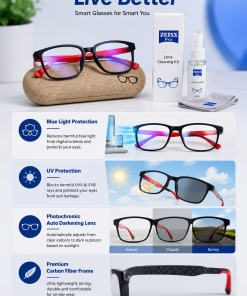 Goollu Kids Eye Protection Glasses (Blue Cut + UV400)