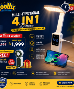 Multi-functional Desk Lamp with Mini Turbo Fan