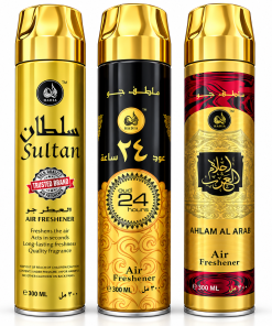 Hadia Gold 3 Pcs Combo (Sultan.Oud,Ahlam Al Arab)
