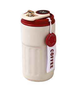 Stainless Steel Insulated Cup with Temperature Display Coffee Cup 450ml