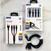 REGRSI CA-T303 Metal Braided 3-in-1 Fast Charging Cable